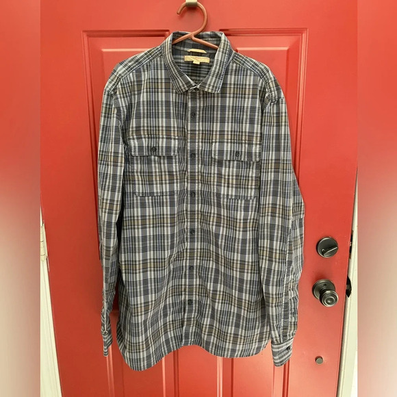 Banana Republic plaid l/s button down size XXL - Picture 1 of 3